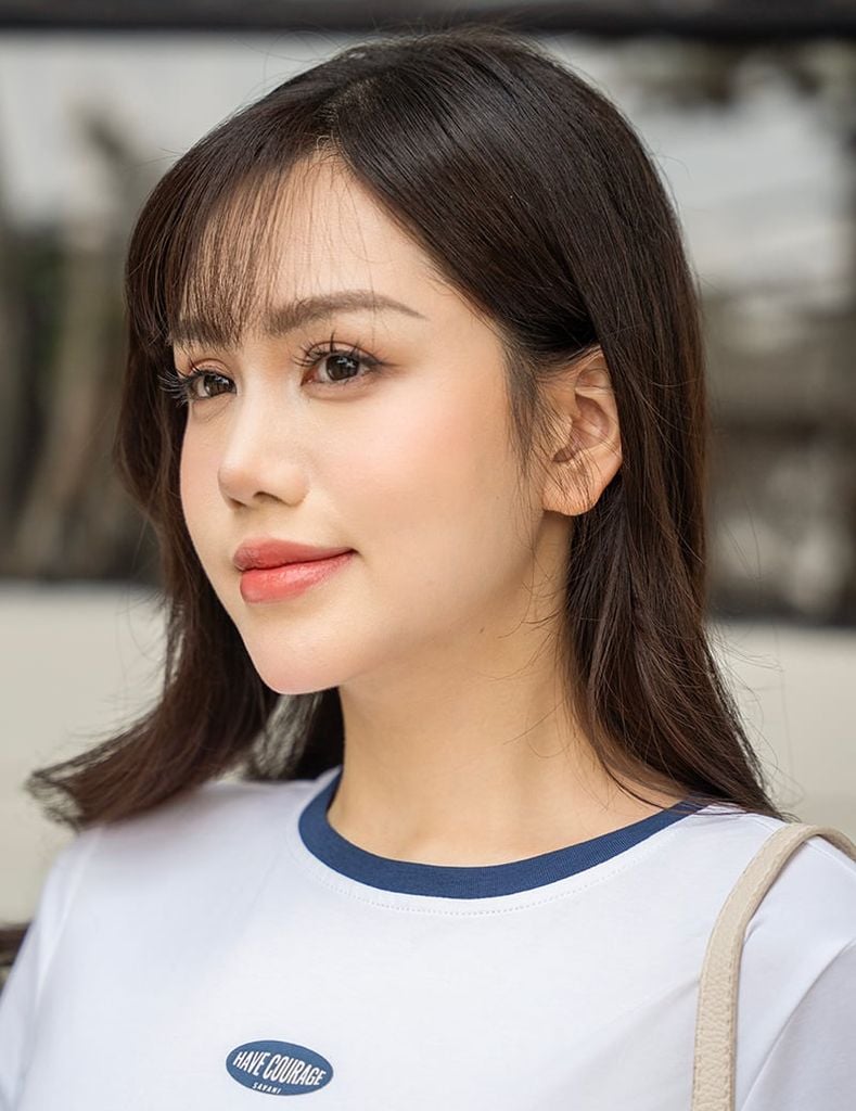 Bộ đồ hè quần đùi nữ hình in trước ngực