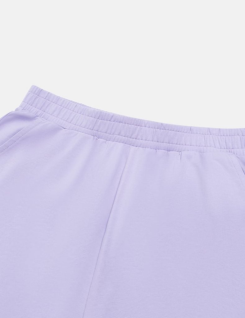 Bộ đồ hè quần đùi nữ hình in trước ngực