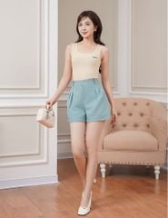 Áo ba lỗ nữ hình thêu nhỏ trước ngực