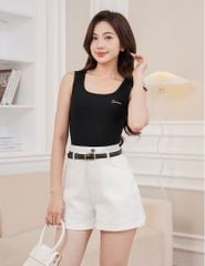 Áo ba lỗ nữ hình thêu nhỏ trước ngực