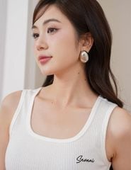 Áo ba lỗ nữ hình thêu nhỏ trước ngực