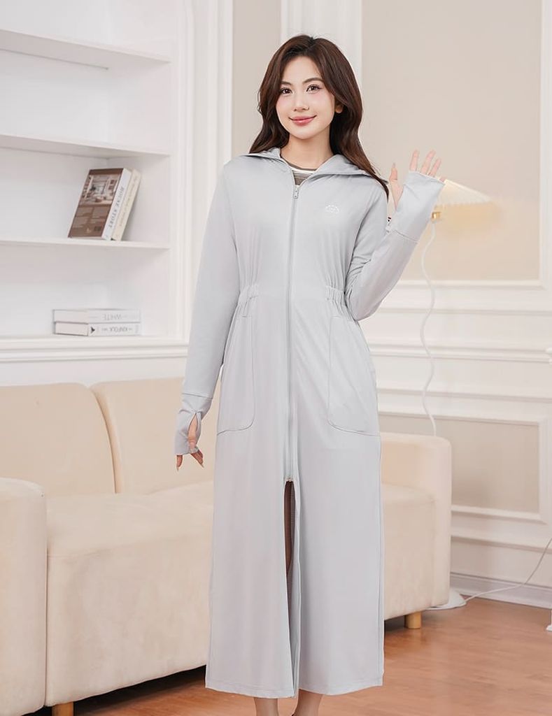 Áo chống nắng nữ dáng dài chống tia UV