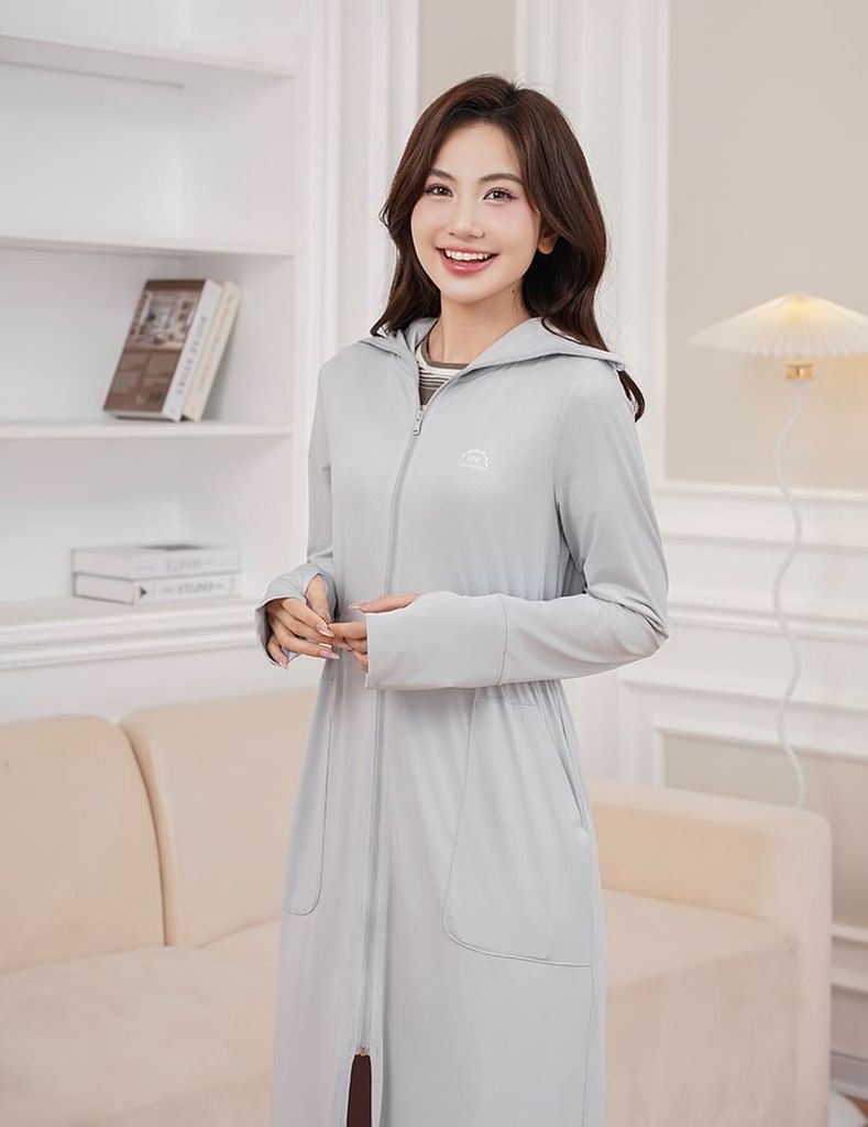 Áo chống nắng nữ dáng dài chống tia UV