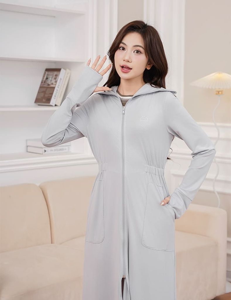 Áo chống nắng nữ dáng dài chống tia UV