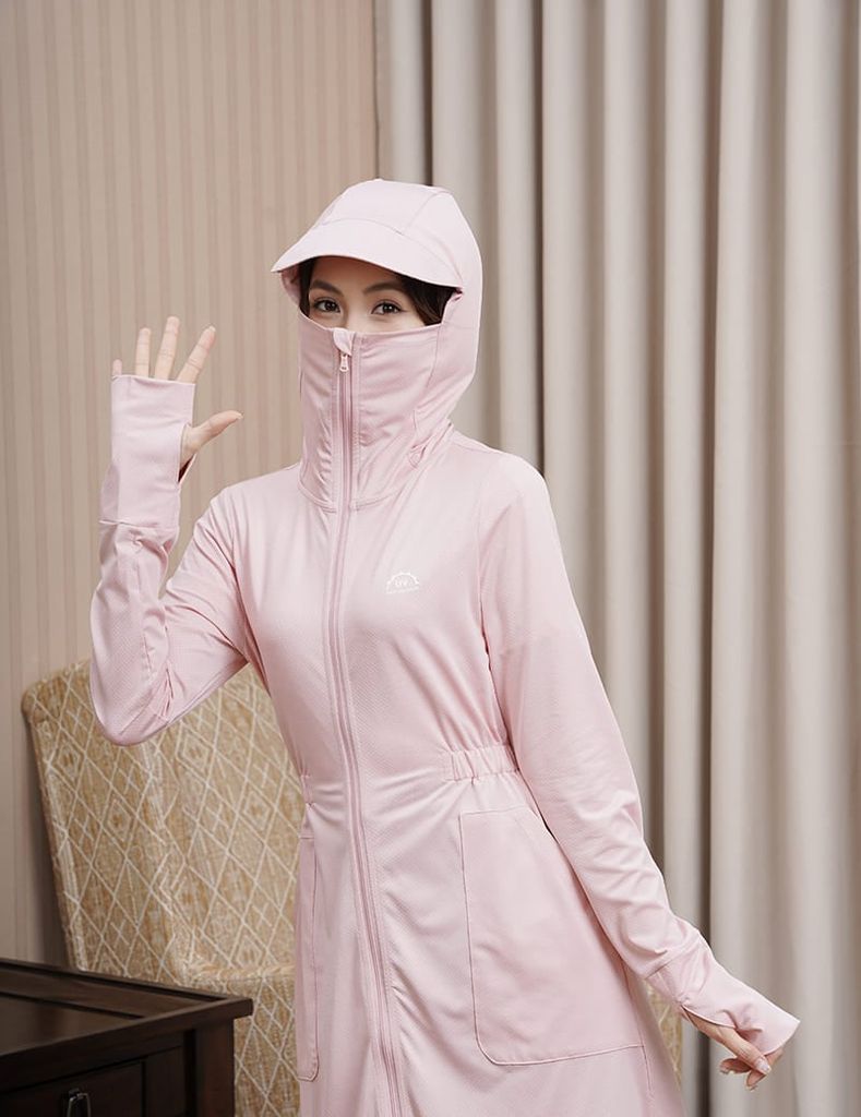 Áo chống nắng nữ dáng dài chống tia UV