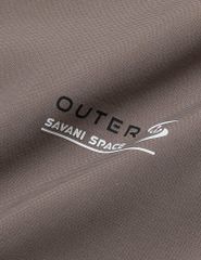 Áo gió có mũ nữ ngực in logo phối 2 bên sườn