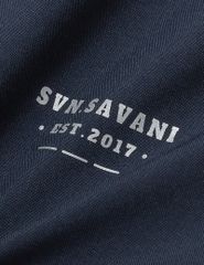 Áo gió có mũ nữ phối tay thân in logo trước ngực