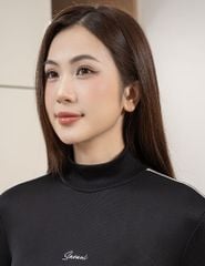 Áo giữ nhiệt nữ cổ cao thêu logo giữa ngực