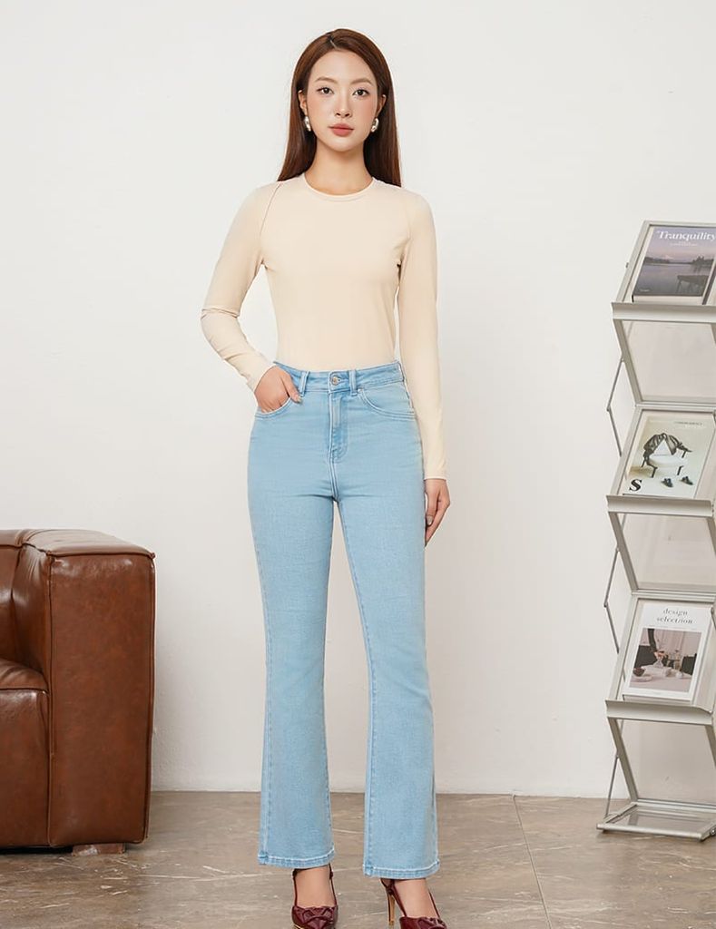 Áo giữ nhiệt cổ tròn nữ