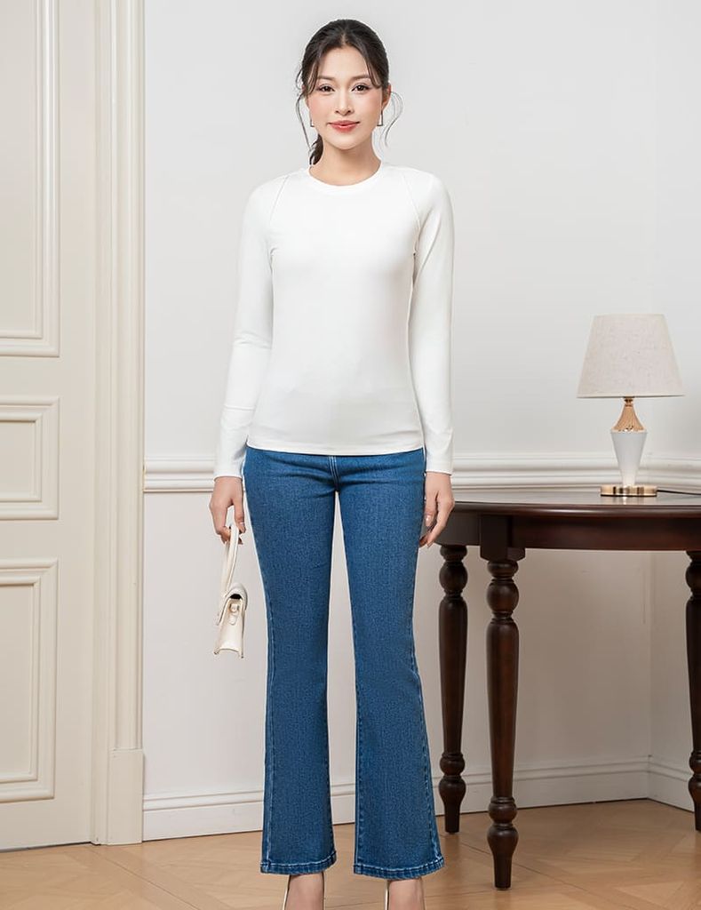 Áo giữ nhiệt cổ tròn nữ