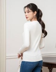 Áo giữ nhiệt cổ tròn nữ