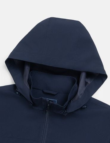Áo gió có mũ đồng phục nữ cửa tay in logo