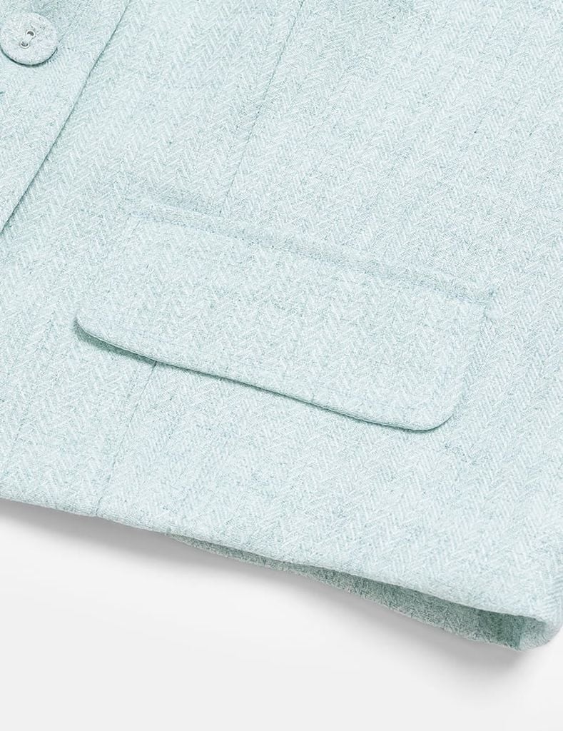 Áo khoác kiểu nữ cổ tròn