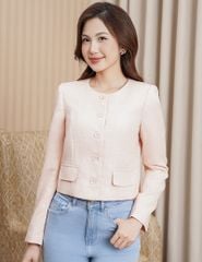 Áo khoác kiểu nữ cổ tròn