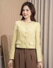 Áo khoác kiểu nữ cổ tròn