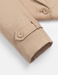 Áo măng tô nữ dáng ngắn