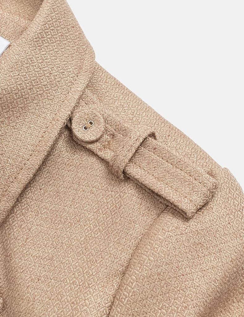 Áo măng tô nữ dáng ngắn