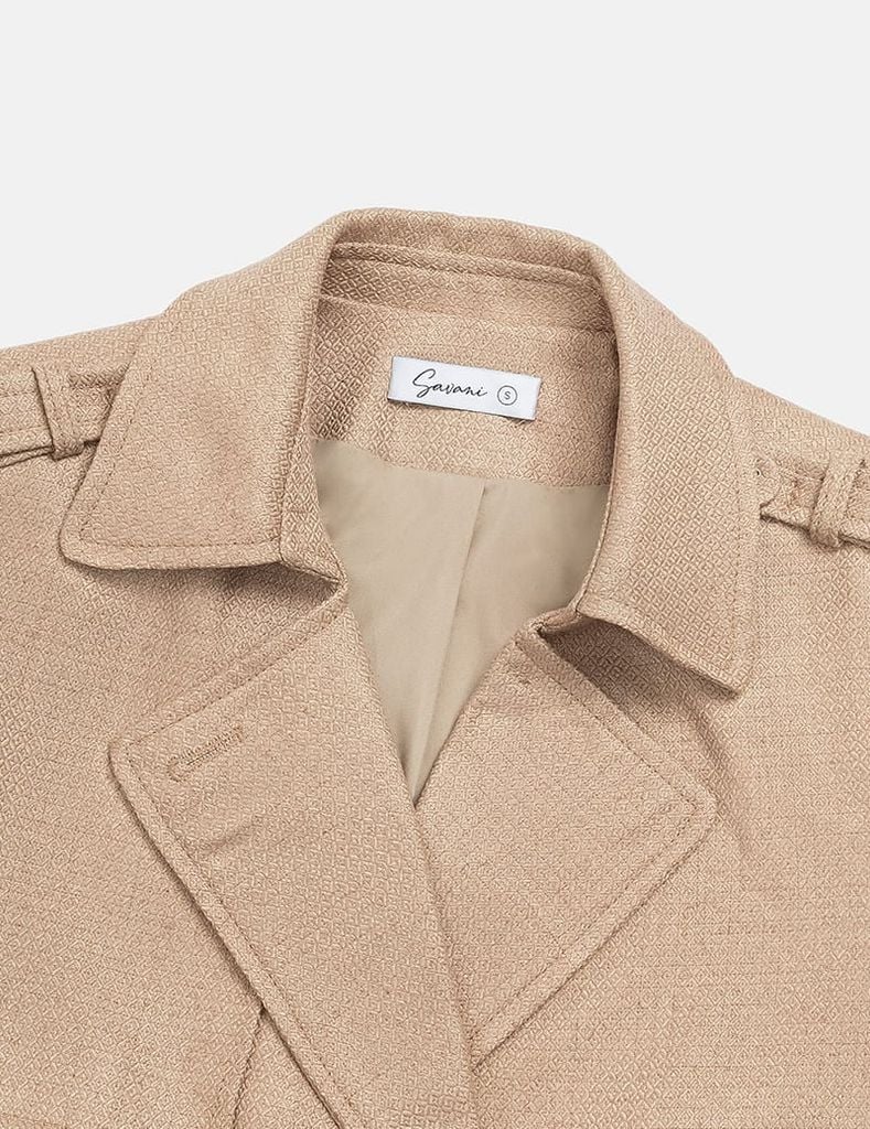 Áo măng tô nữ dáng ngắn