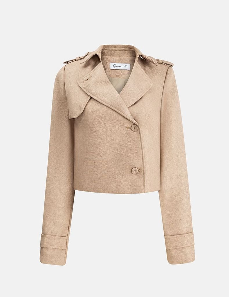 Áo măng tô nữ dáng ngắn