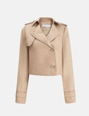 Áo măng tô nữ dáng ngắn