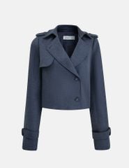 Áo măng tô nữ dáng ngắn