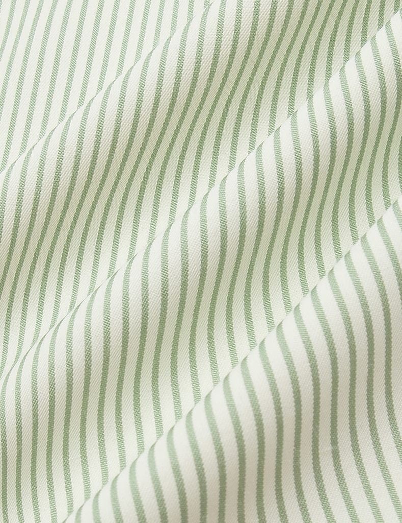 Áo sơ mi kẻ dài tay nữ nơ trang trí