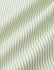 Áo sơ mi kẻ dài tay nữ nơ trang trí