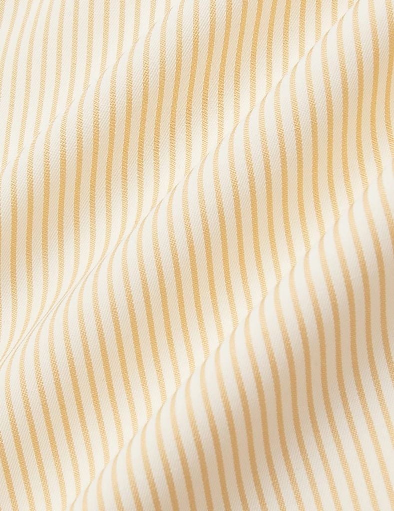 Áo sơ mi kẻ dài tay nữ nơ trang trí