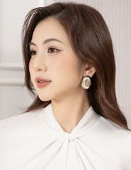 Áo thun dài tay nữ cổ vặn xoắn