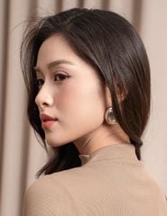 Áo thun nữ dài tay cổ cao dáng ôm