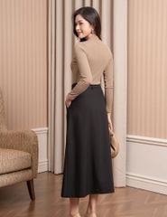 Áo thun nữ dài tay cổ cao dáng ôm