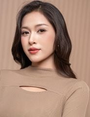 Áo thun nữ dài tay cổ cao dáng ôm