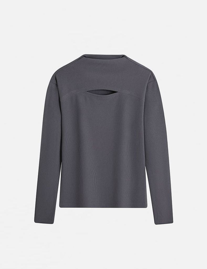 Áo thun nữ dài tay cổ cao dáng ôm