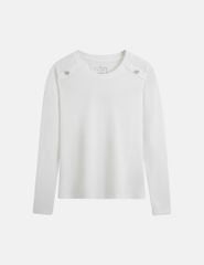 Áo thun dài tay nữ cổ tròn