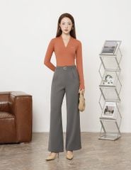 Quần âu cạp cao nữ ống suông