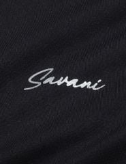 Áo thun dài tay nữ cổ V thêu logo trước ngực