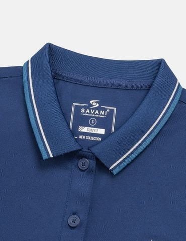 Áo polo nữ ngắn tay hình in trước ngực