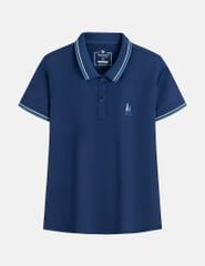 Áo polo nữ ngắn tay hình in trước ngực