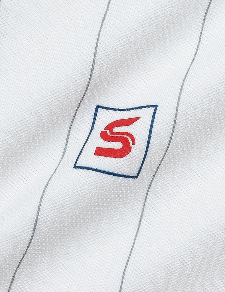 Áo polo ngắn tay nữ kẻ sọc thêu logo trước ngực