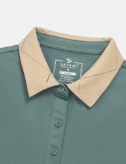 Áo polo ngắn tay nữ thêu logo tay