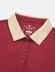 Áo polo ngắn tay nữ thêu logo tay