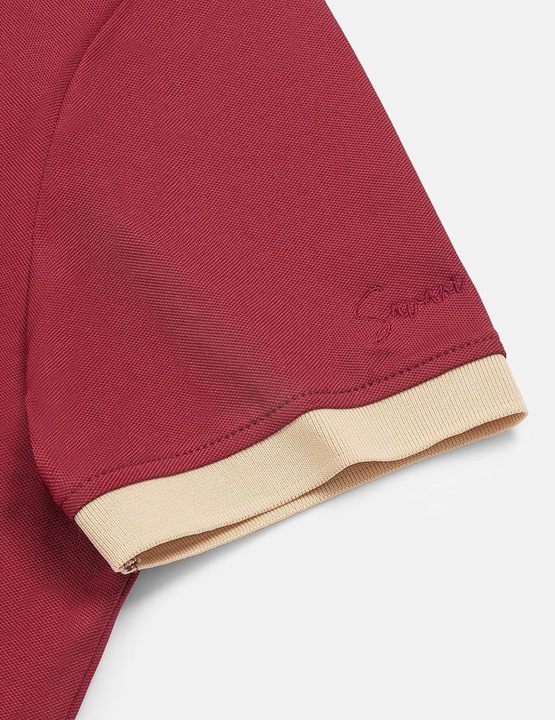 Áo polo ngắn tay nữ thêu logo tay