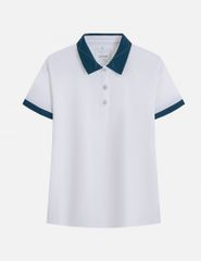 Áo polo ngắn tay nữ thêu logo tay