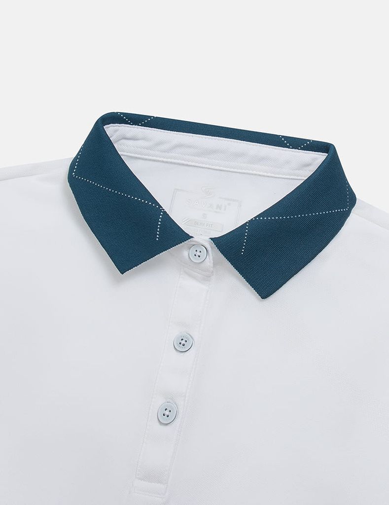 Áo polo ngắn tay nữ thêu logo tay