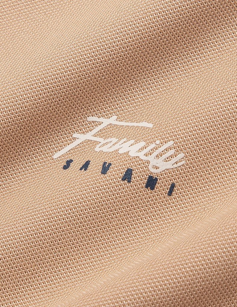 Áo polo nữ phối tay in hình trước ngực