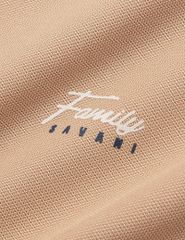 Áo polo nữ phối tay in hình trước ngực