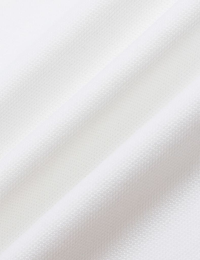 Áo polo nữ phối tay in hình trước ngực