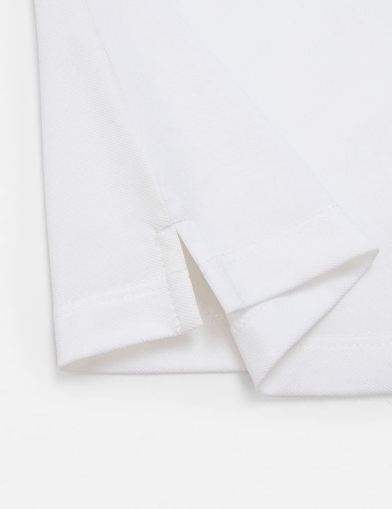 Áo polo nữ phối tay in hình trước ngực