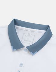 Áo polo nữ hình thêu ở nẹp cổ
