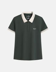 Áo polo nữ hình thêu trước ngực